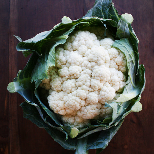White Cauliflower mature vegetable